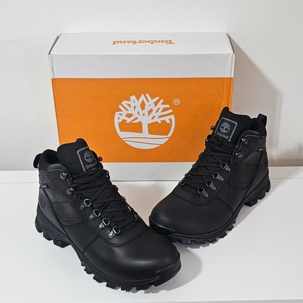 Timberland Mt. Maddsen Waterproof Mid Hiker Boots - Black - Men's Size 13 M